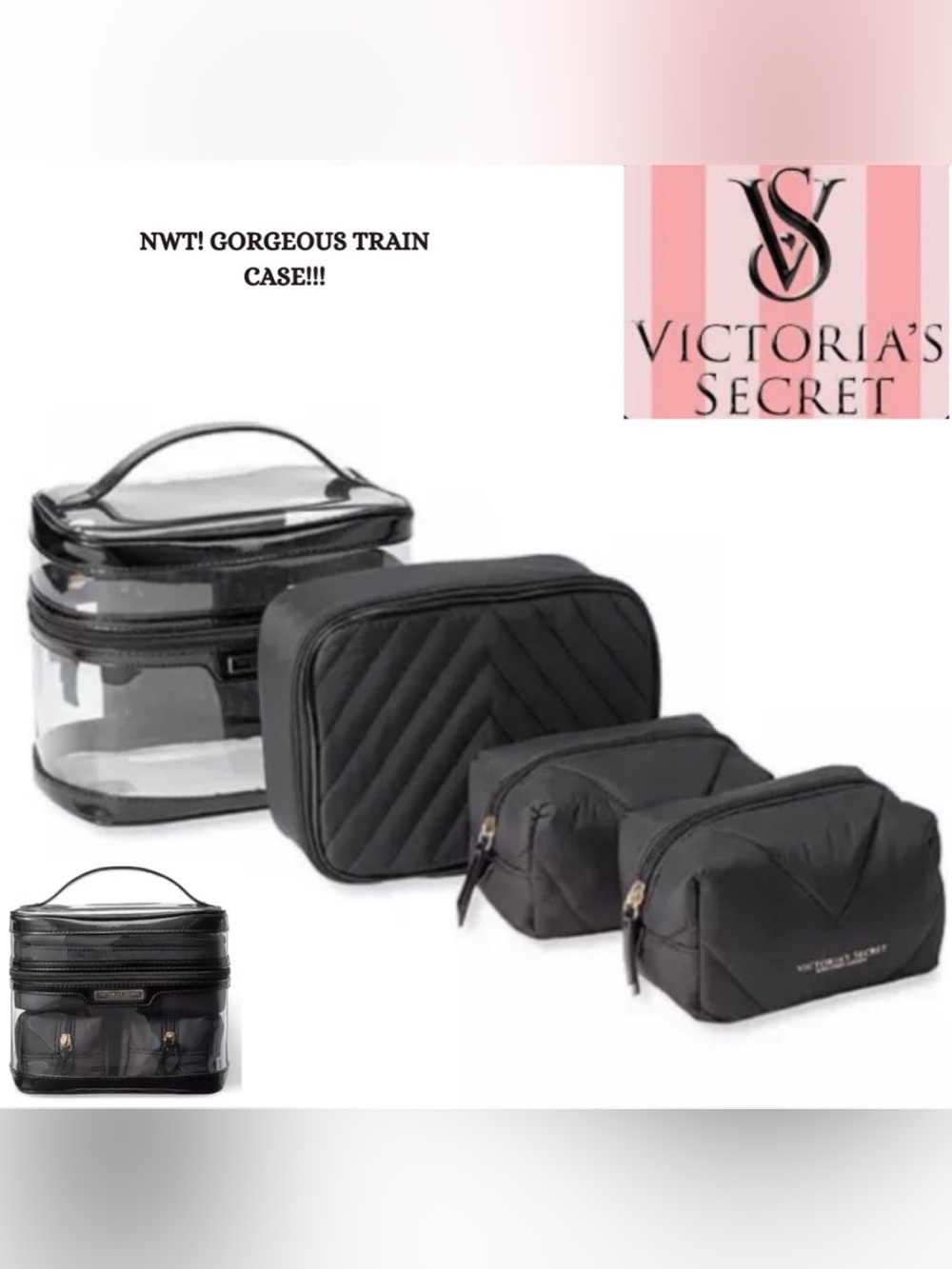 NWT! VICTORIA SECRET TRAIN CASE! ITS SO BEAUTIFUL! VERY HIGH QUALITY!